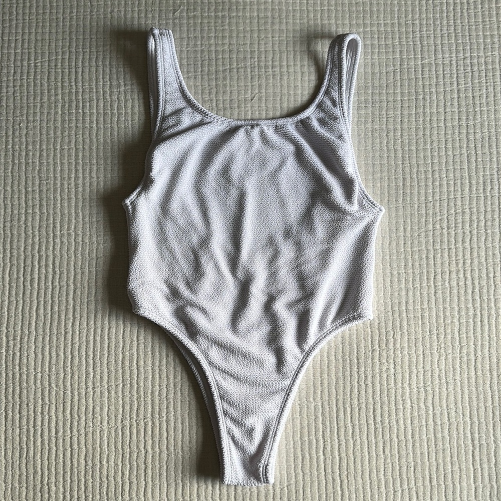 NEW Booty by Brabants White One Piece Bathing Suit